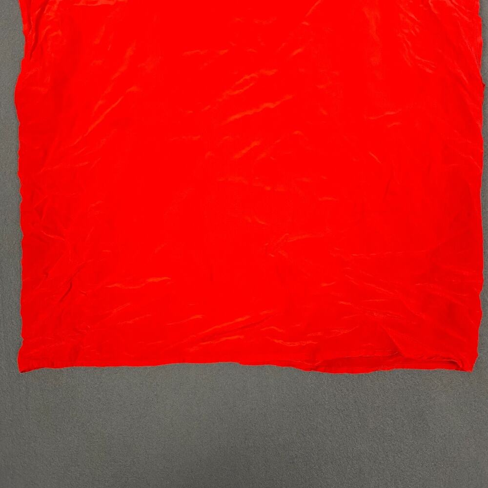 Jordan Top Womens 12 Red 100% Silk Sleeveless Blouse Coastal Core Vintage Preppy - Picture 4 of 12